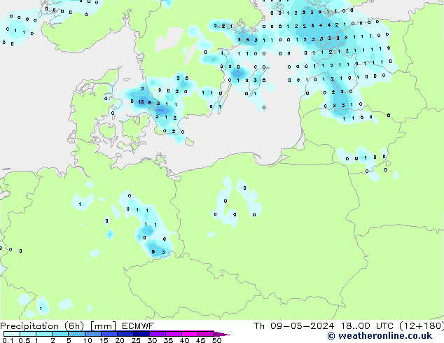 Z500/Rain (+SLP)/Z850 ECMWF Th 09.05.2024 00 UTC