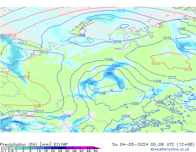 Z500/Rain (+SLP)/Z850 ECMWF Sa 04.05.2024 06 UTC