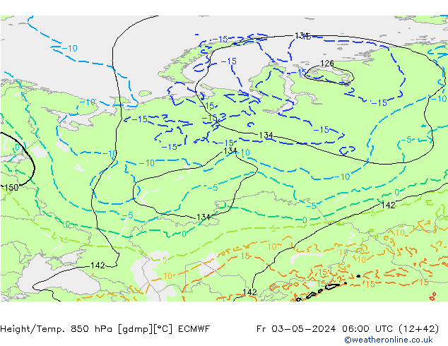 Z500/Rain (+SLP)/Z850 ECMWF ven 03.05.2024 06 UTC