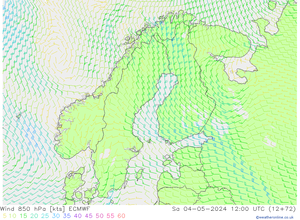 Wind 850 hPa ECMWF So 04.05.2024 12 UTC