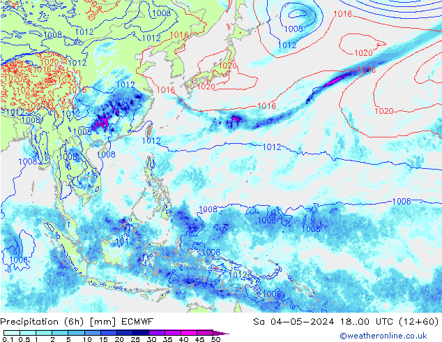 Z500/Rain (+SLP)/Z850 ECMWF Sa 04.05.2024 00 UTC