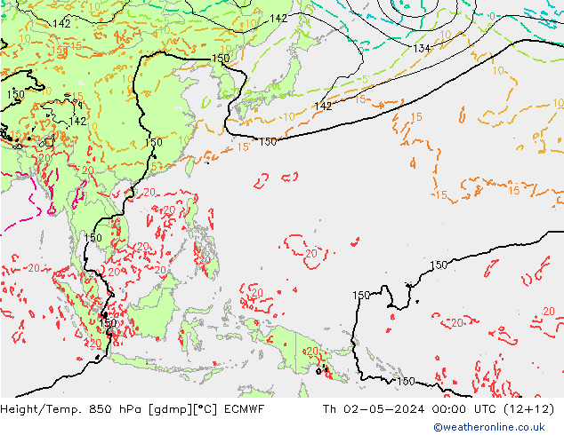 Z500/Rain (+SLP)/Z850 ECMWF Qui 02.05.2024 00 UTC