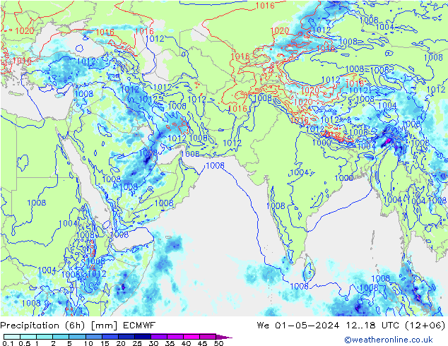 Z500/Rain (+SLP)/Z850 ECMWF  01.05.2024 18 UTC