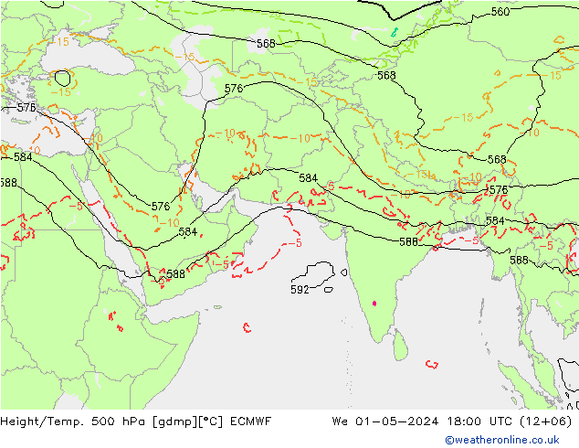 Z500/Regen(+SLP)/Z850 ECMWF wo 01.05.2024 18 UTC