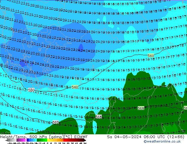 Z500/Rain (+SLP)/Z850 ECMWF Sáb 04.05.2024 06 UTC