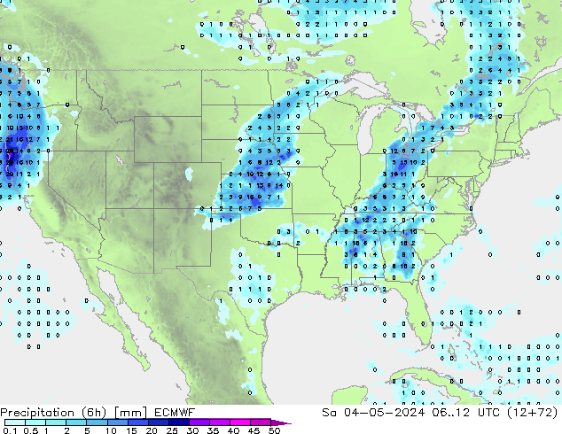 Z500/Rain (+SLP)/Z850 ECMWF Sa 04.05.2024 12 UTC