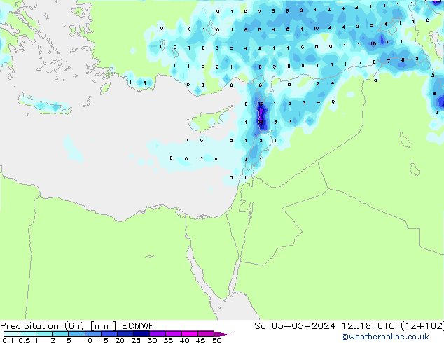 Z500/Rain (+SLP)/Z850 ECMWF dom 05.05.2024 18 UTC