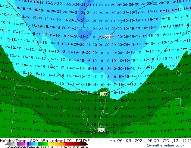 Z500/Rain (+SLP)/Z850 ECMWF Mo 06.05.2024 06 UTC