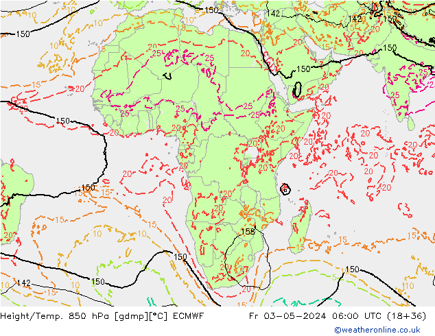 Z500/Rain (+SLP)/Z850 ECMWF Fr 03.05.2024 06 UTC