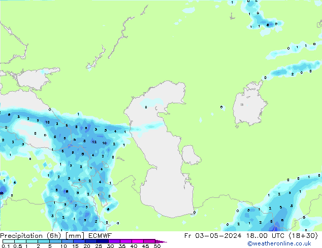 Z500/Rain (+SLP)/Z850 ECMWF пт 03.05.2024 00 UTC