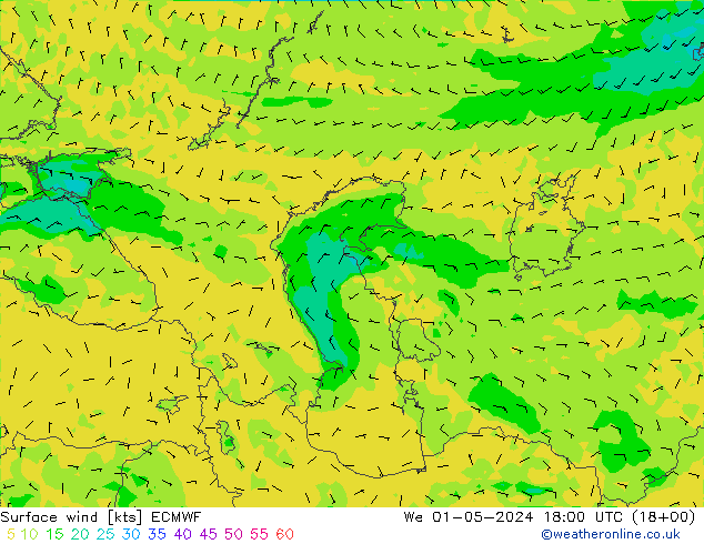  10 m ECMWF  01.05.2024 18 UTC