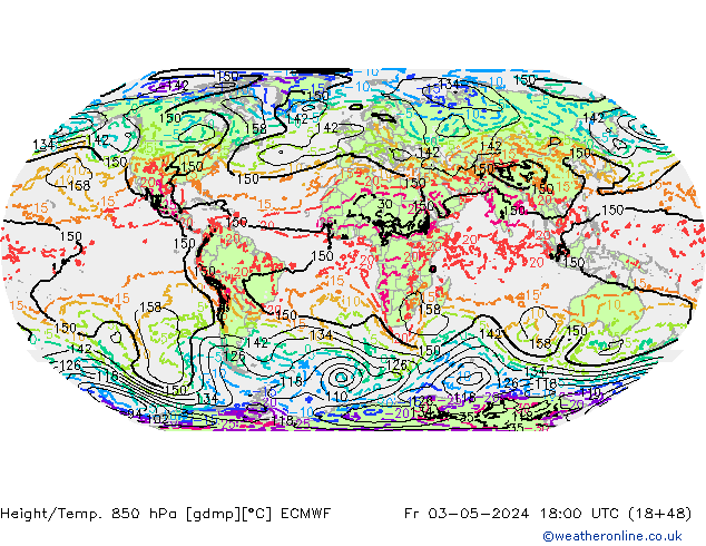 Z500/Rain (+SLP)/Z850 ECMWF пт 03.05.2024 18 UTC