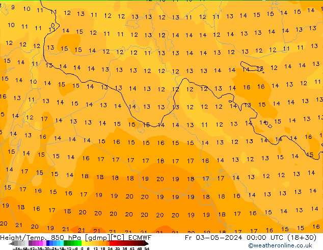 Z500/Rain (+SLP)/Z850 ECMWF пт 03.05.2024 00 UTC