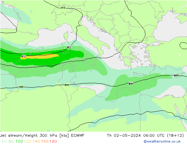 Jet Akımları ECMWF Per 02.05.2024 06 UTC