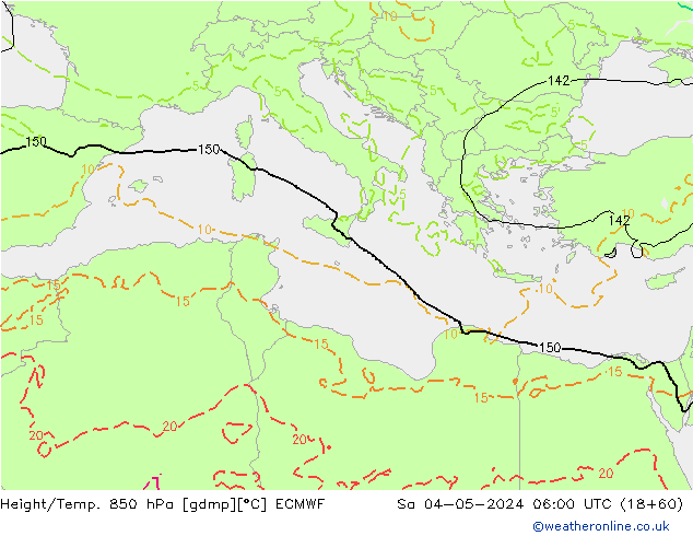 Z500/Rain (+SLP)/Z850 ECMWF Sáb 04.05.2024 06 UTC