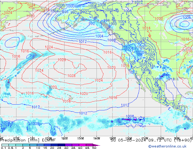 Yağış ECMWF Paz 05.05.2024 12 UTC