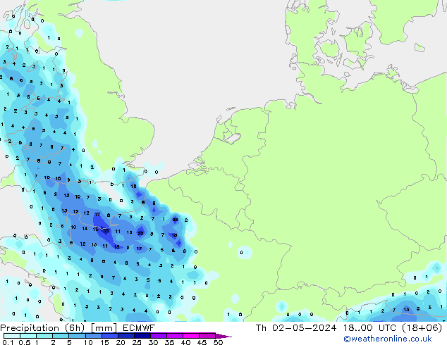 Z500/Rain (+SLP)/Z850 ECMWF Th 02.05.2024 00 UTC