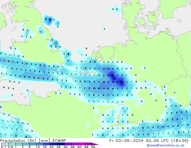 Z500/Rain (+SLP)/Z850 ECMWF Fr 03.05.2024 06 UTC