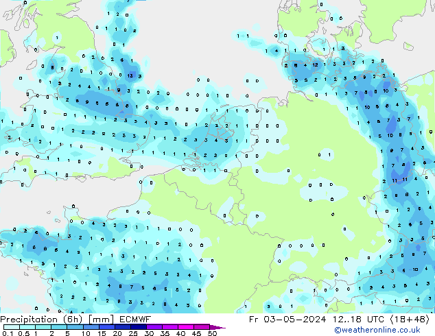 Z500/Rain (+SLP)/Z850 ECMWF Fr 03.05.2024 18 UTC