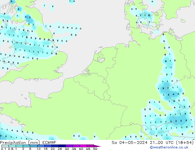 Precipitación ECMWF sáb 04.05.2024 00 UTC