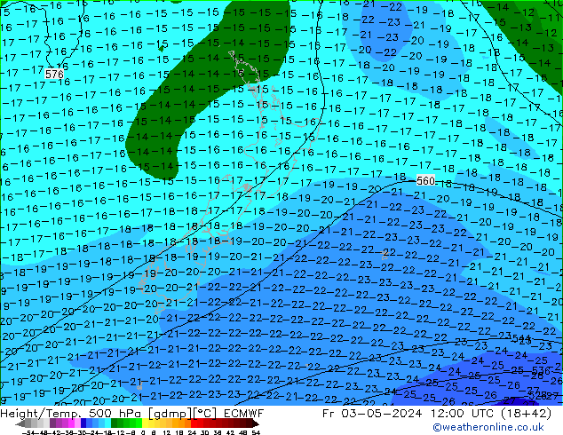 Z500/Rain (+SLP)/Z850 ECMWF pt. 03.05.2024 12 UTC