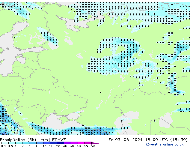 Z500/Rain (+SLP)/Z850 ECMWF Fr 03.05.2024 00 UTC