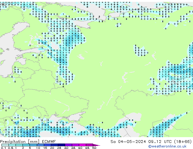 Precipitation ECMWF Sa 04.05.2024 12 UTC