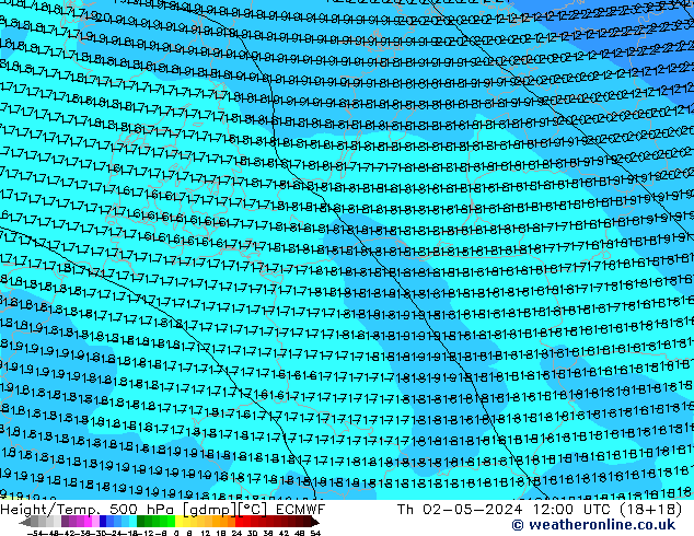 Z500/Regen(+SLP)/Z850 ECMWF do 02.05.2024 12 UTC