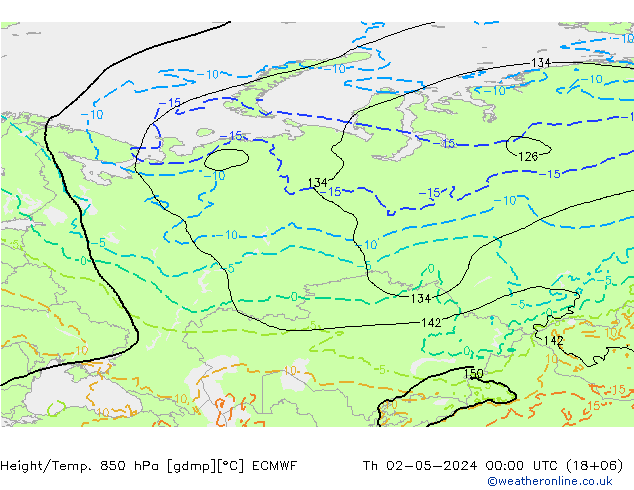 Z500/Rain (+SLP)/Z850 ECMWF Th 02.05.2024 00 UTC