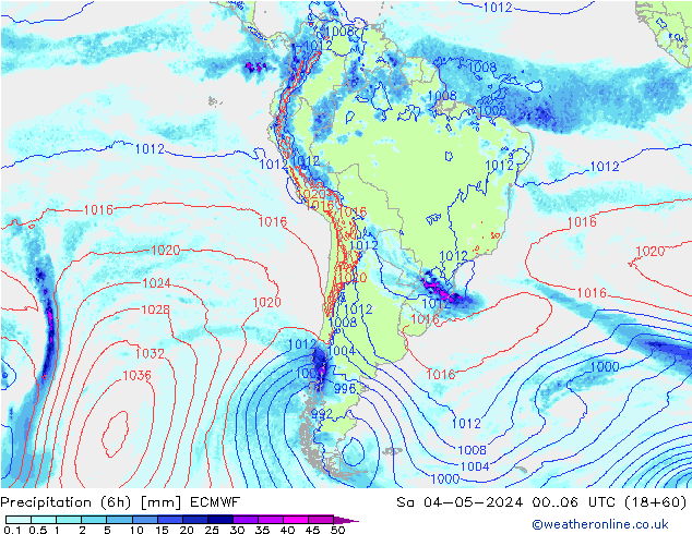 Z500/Rain (+SLP)/Z850 ECMWF sáb 04.05.2024 06 UTC