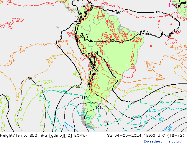 Z500/Regen(+SLP)/Z850 ECMWF za 04.05.2024 18 UTC