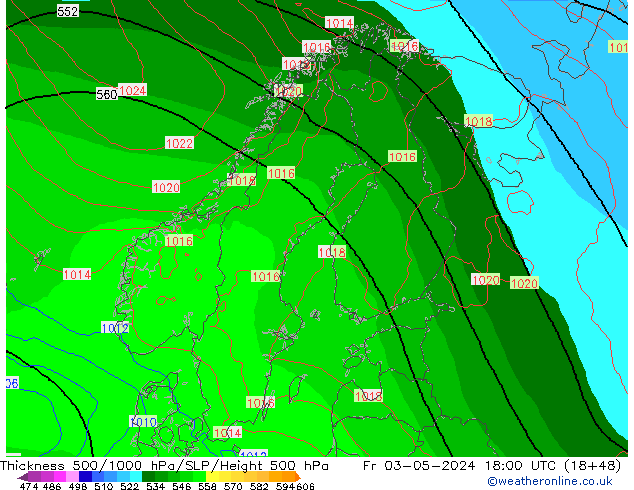 Thck 500-1000hPa ECMWF  03.05.2024 18 UTC