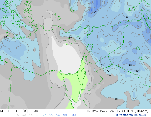 700 hPa Nispi Nem ECMWF Per 02.05.2024 06 UTC