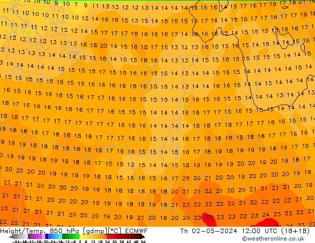 Z500/Rain (+SLP)/Z850 ECMWF jeu 02.05.2024 12 UTC