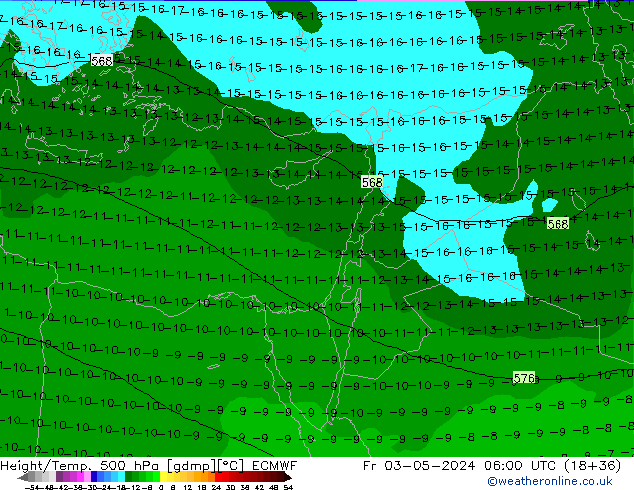 Z500/Rain (+SLP)/Z850 ECMWF Fr 03.05.2024 06 UTC