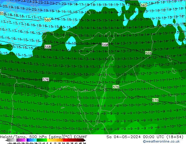 Z500/Rain (+SLP)/Z850 ECMWF Sa 04.05.2024 00 UTC