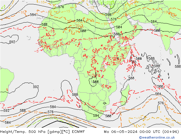 Z500/Regen(+SLP)/Z850 ECMWF ma 06.05.2024 00 UTC