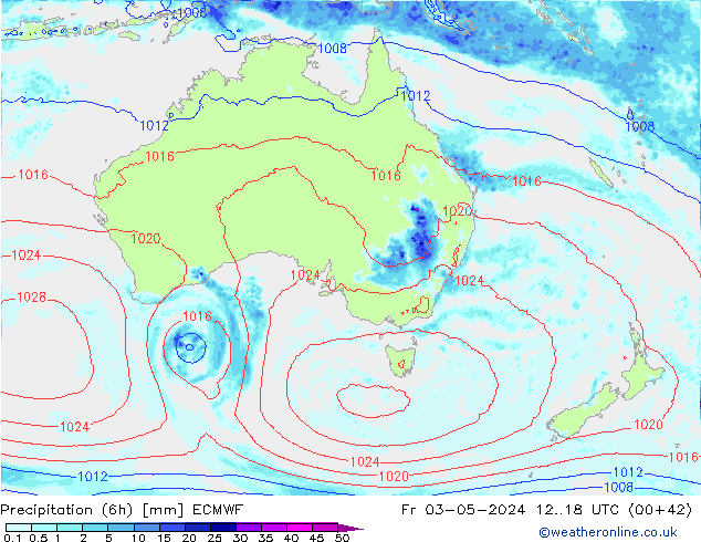 Z500/Rain (+SLP)/Z850 ECMWF Fr 03.05.2024 18 UTC