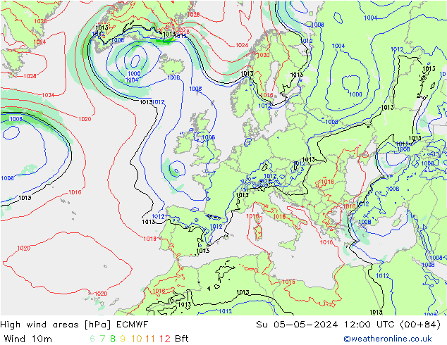 Sturmfelder ECMWF So 05.05.2024 12 UTC