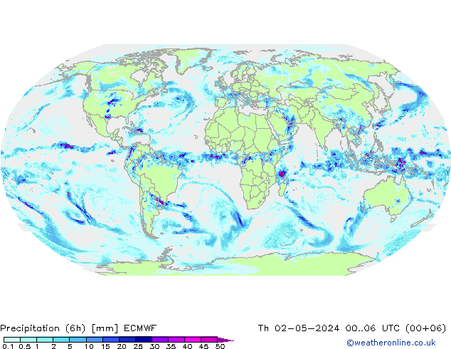 Z500/Rain (+SLP)/Z850 ECMWF Do 02.05.2024 06 UTC