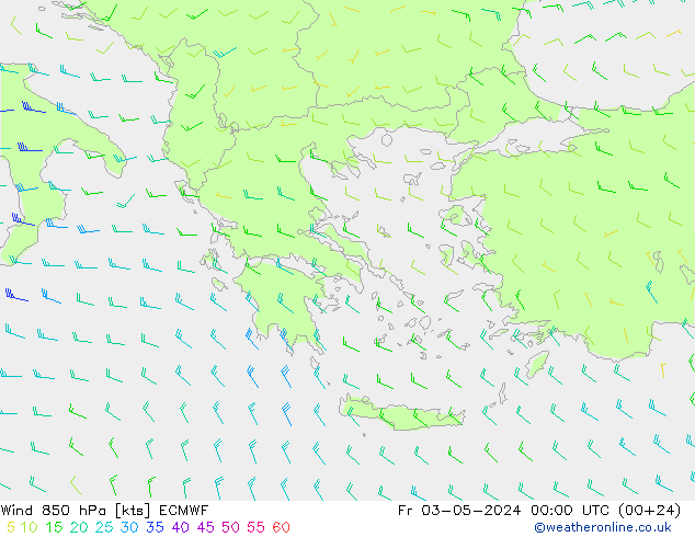 Wind 850 hPa ECMWF vr 03.05.2024 00 UTC