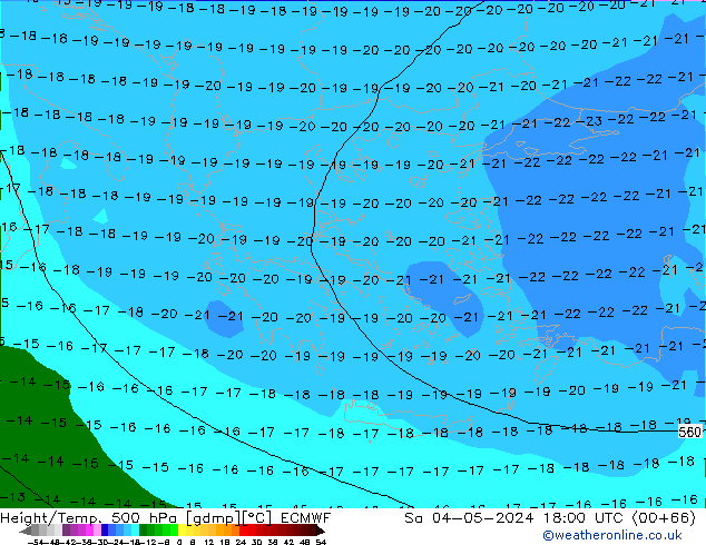 Z500/Rain (+SLP)/Z850 ECMWF  04.05.2024 18 UTC