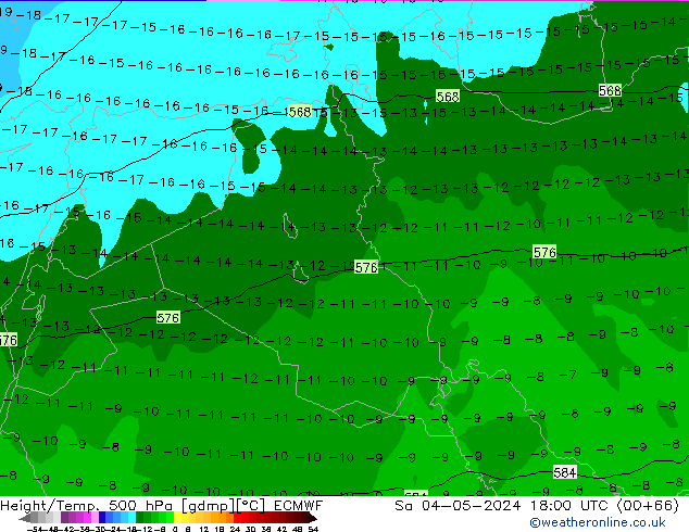 Z500/Rain (+SLP)/Z850 ECMWF Sa 04.05.2024 18 UTC