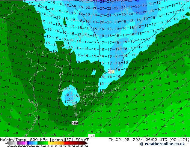 Z500/Regen(+SLP)/Z850 ECMWF do 09.05.2024 06 UTC