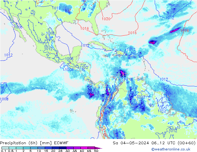 Z500/Rain (+SLP)/Z850 ECMWF Sa 04.05.2024 12 UTC