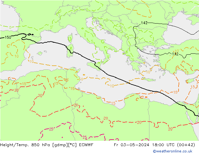 Z500/Rain (+SLP)/Z850 ECMWF Pá 03.05.2024 18 UTC