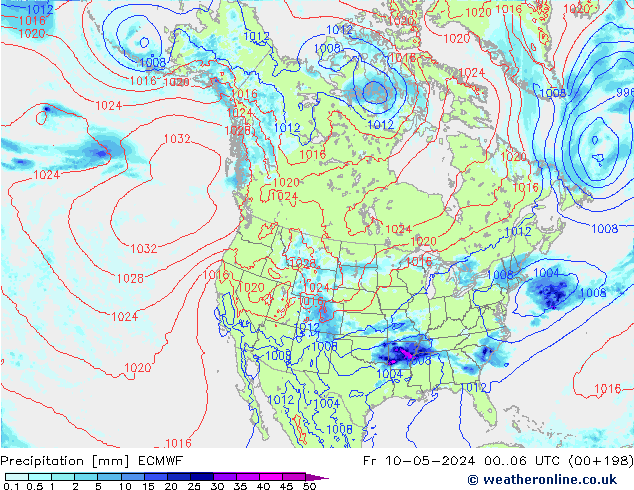 Yağış ECMWF Cu 10.05.2024 06 UTC