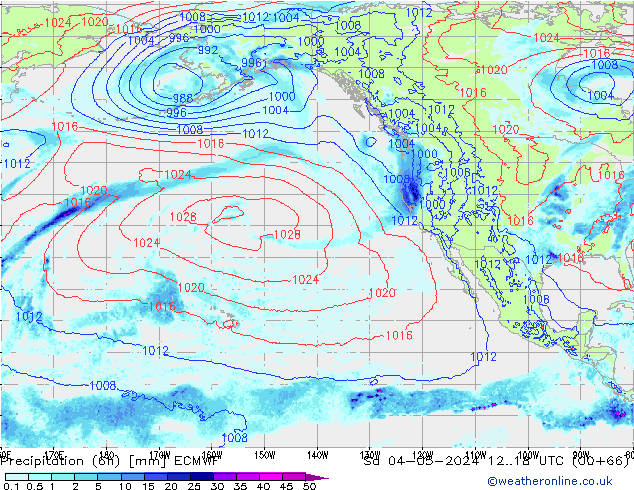 Z500/Rain (+SLP)/Z850 ECMWF Sa 04.05.2024 18 UTC