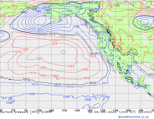 Yer basıncı ECMWF Cts 04.05.2024 12 UTC
