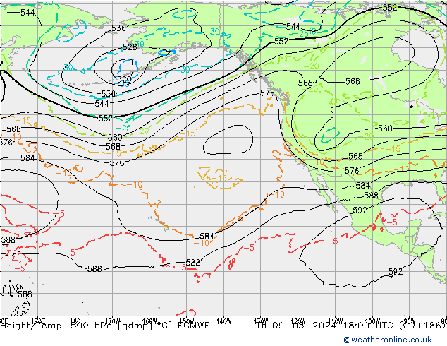 Z500/Regen(+SLP)/Z850 ECMWF do 09.05.2024 18 UTC